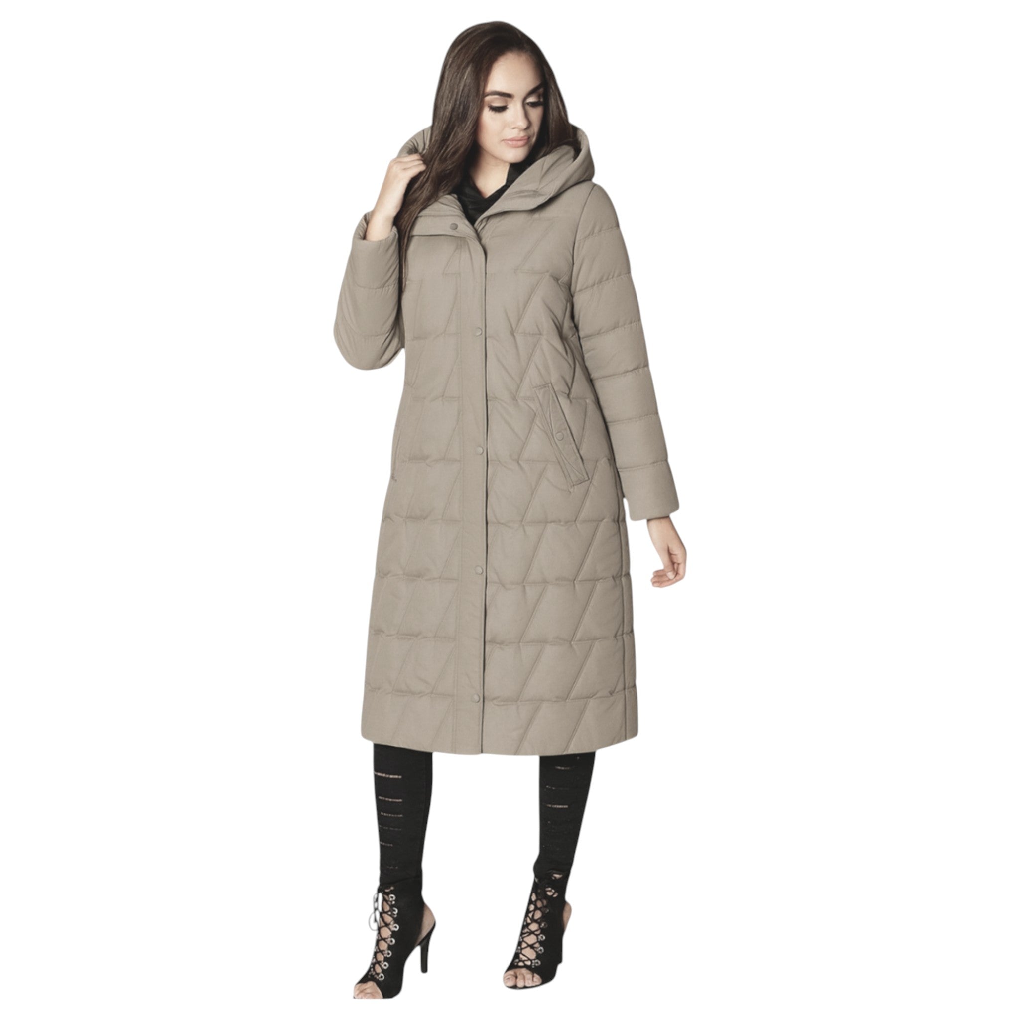 Ladies JDN Longline Puffer Coat